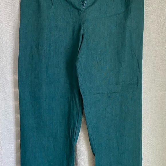 Teal Linen Pants XS OffOn - Picture 2 of 7